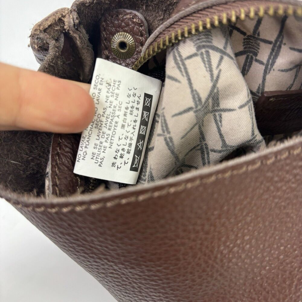 vintage Leather Crossbody Cut-Out Buckle Saddle Bag Purse soft slouch western - Picture 11 of 16